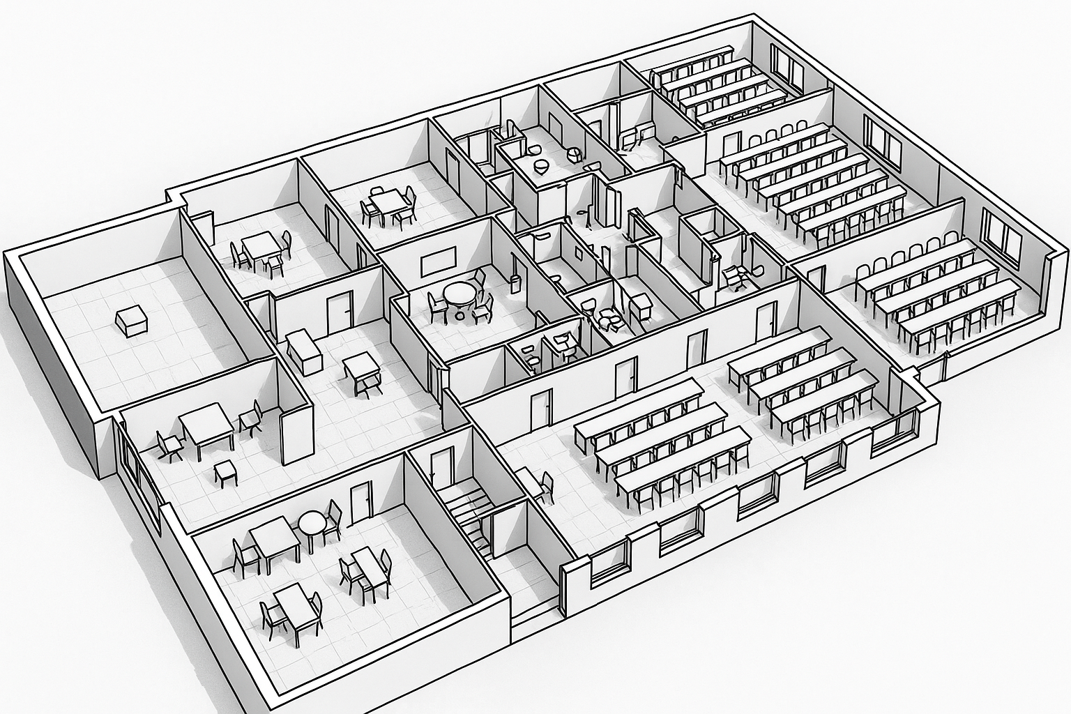Business School in Madrid, Campus Plan