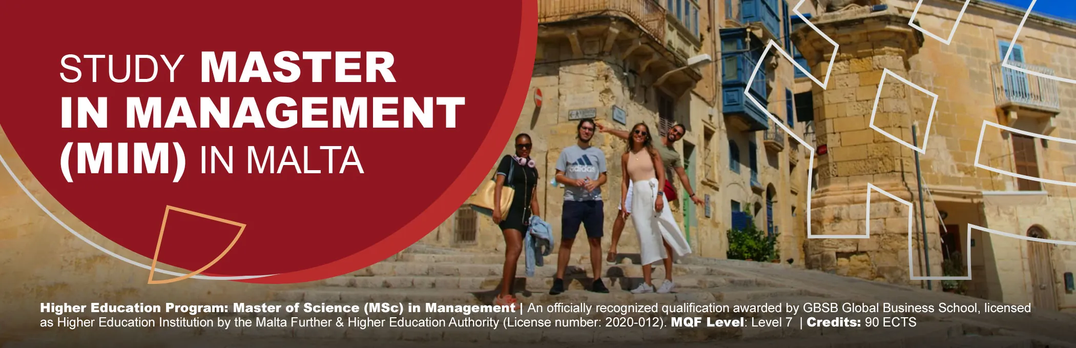 GBSB Global Business School in Europe Master in Management Banner
