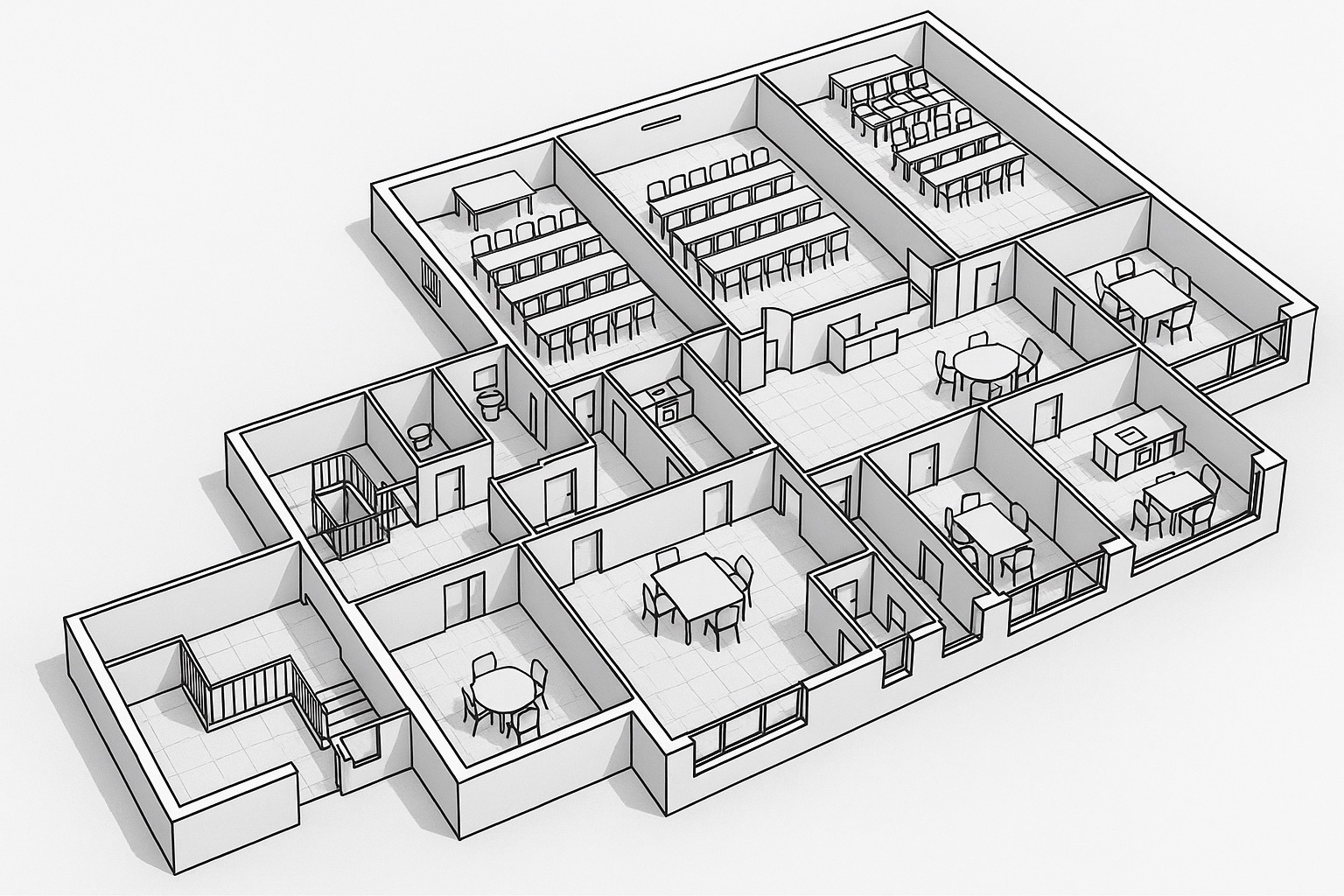 Business School in Madrid, Campus Plan