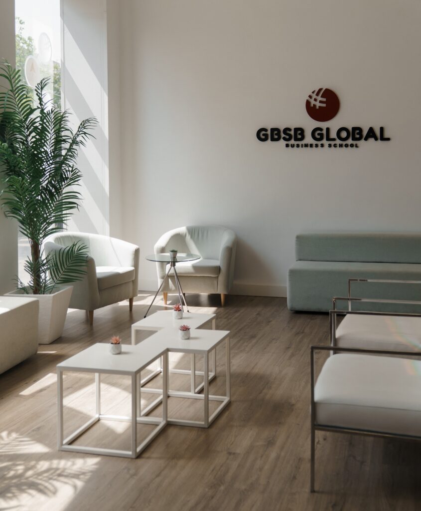 barcelona campus, entrance, gbsb global business school in barcelona